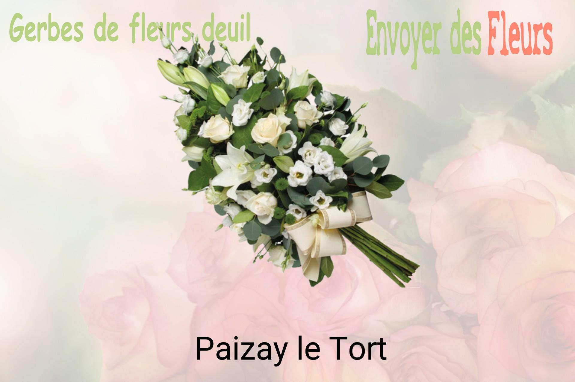 Gerbe de fleurs de deuil livrée à Paizay-le-Tort